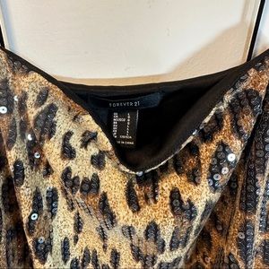 Cheetah print sequence dress